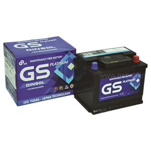 ẮC QUY KHỞI ĐỘNG GS MF 12V-60AH (20HR), DIN60L